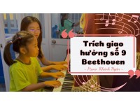 Trích giao hưởng số 9 Beethoven piano, bé Khánh Ngân || Lớp nhạc Giáng Sol Quận 12